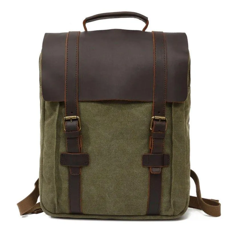 15" Canvas Backpacks Mens Women