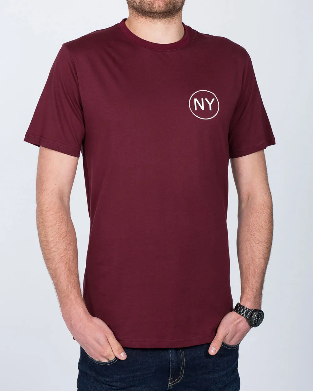 2t NY Tall T-Shirt (burgundy)