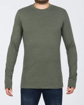 2t Samuel Long Sleeve Tall T-Shirt (khaki marl)