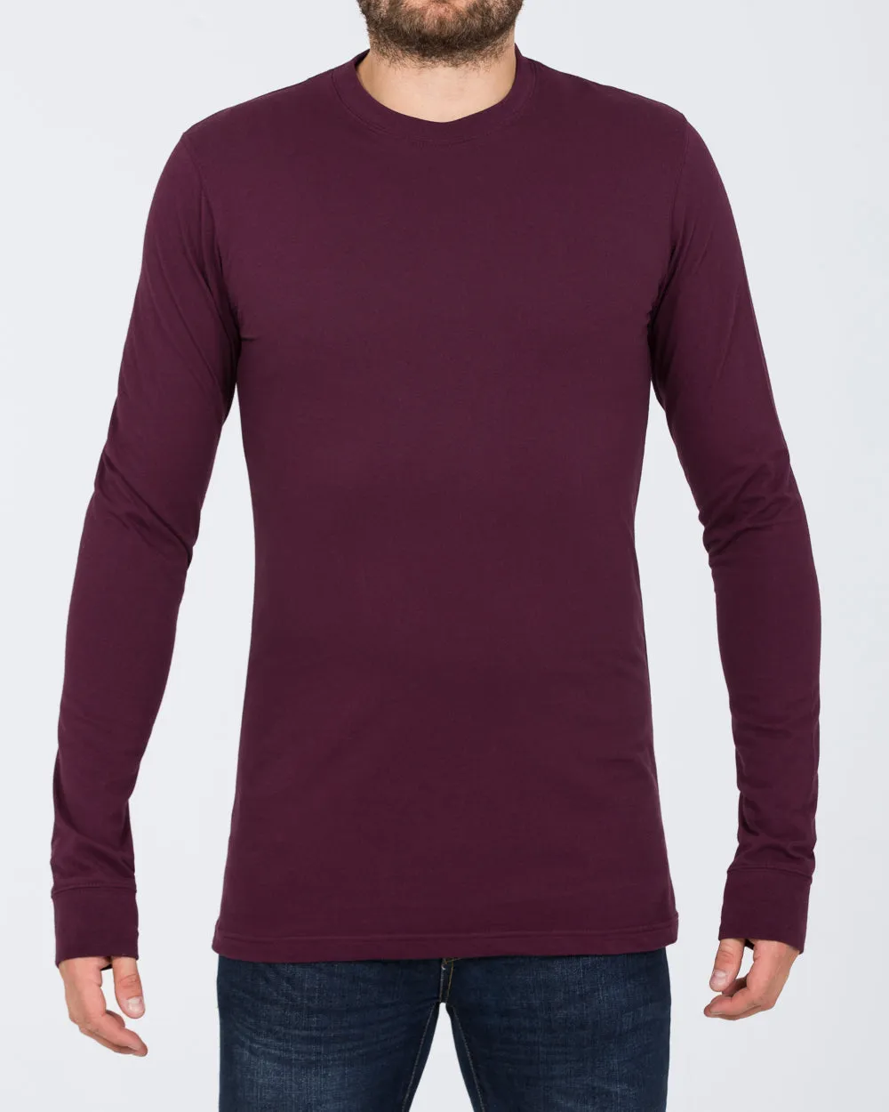 2t Samuel Long Sleeve Tall T-Shirt (plum)