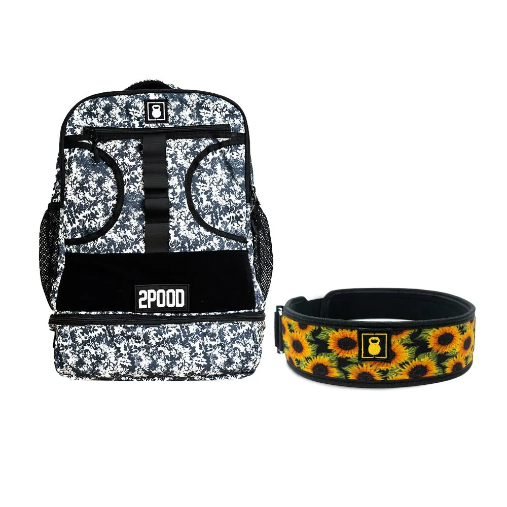 3" Sunflowers Belt & Backpack 3.0 Bundle