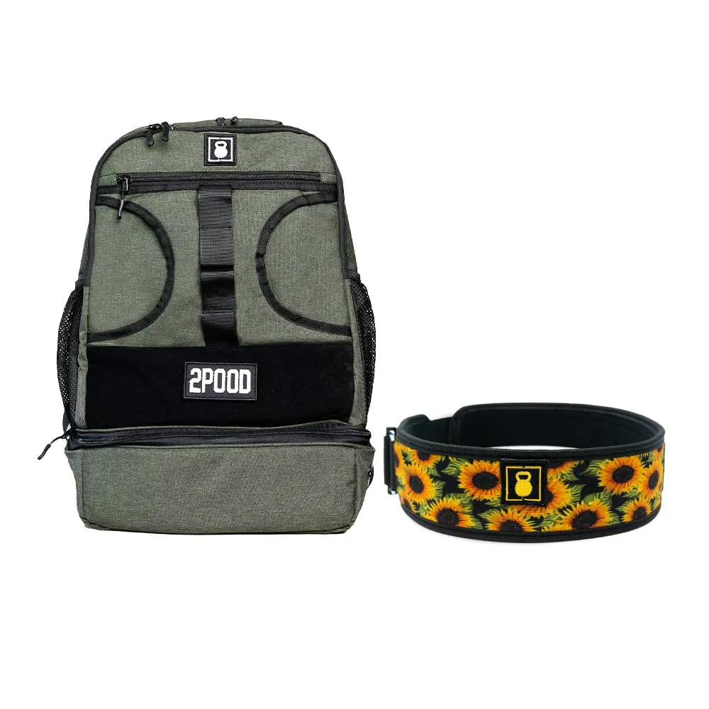 3" Sunflowers Belt & Backpack 3.0 Bundle