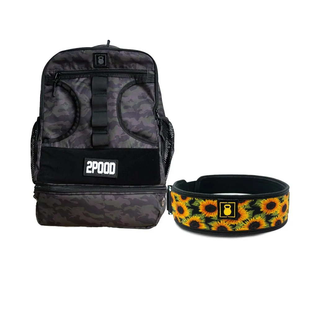 3" Sunflowers Belt & Backpack 3.0 Bundle