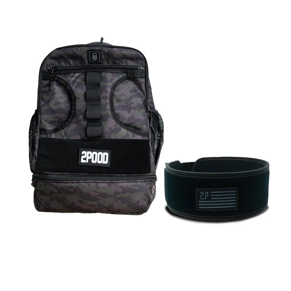 4" Black Velcro Belt & Backpack 3.0 Bundle