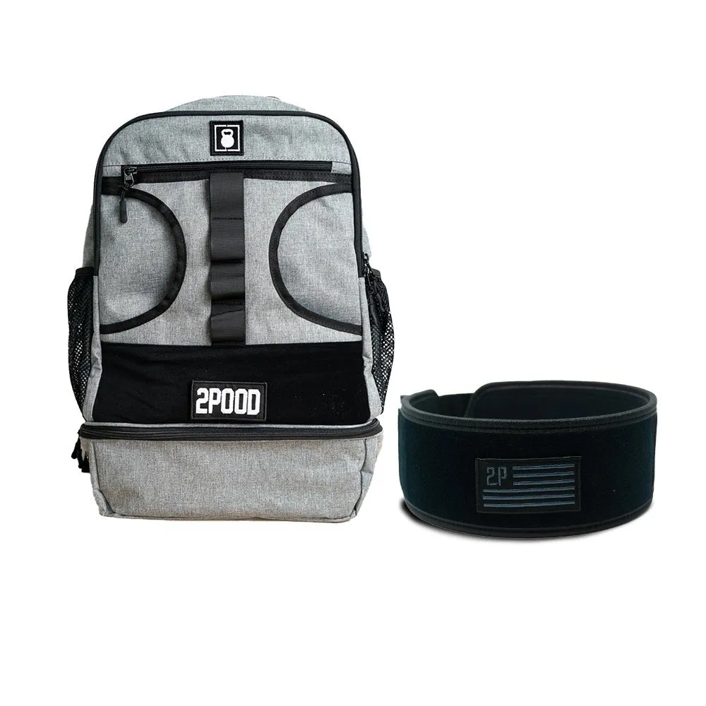 4" Black Velcro Belt & Backpack 3.0 Bundle