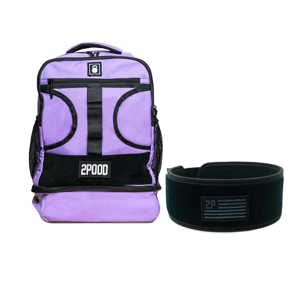 4" Black Velcro Belt & Backpack 3.0 Bundle