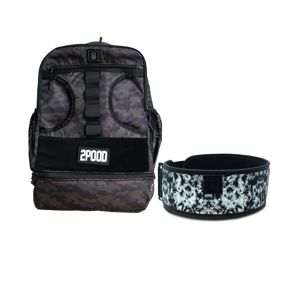 4" Midnight Tie Dye by Jourdan Delacruz Belt & Backpack 3.0 Bundle