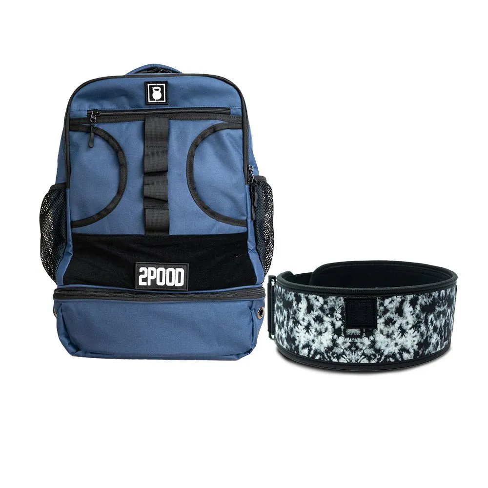 4" Midnight Tie Dye by Jourdan Delacruz Belt & Backpack 3.0 Bundle