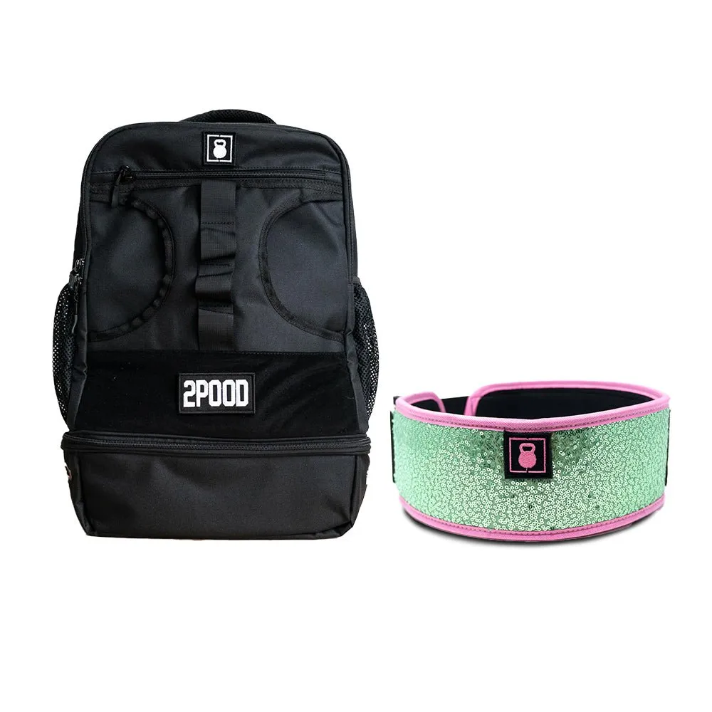 4" Sweet Tart (Sparkle) Belt & Backpack 3.0 Bundle