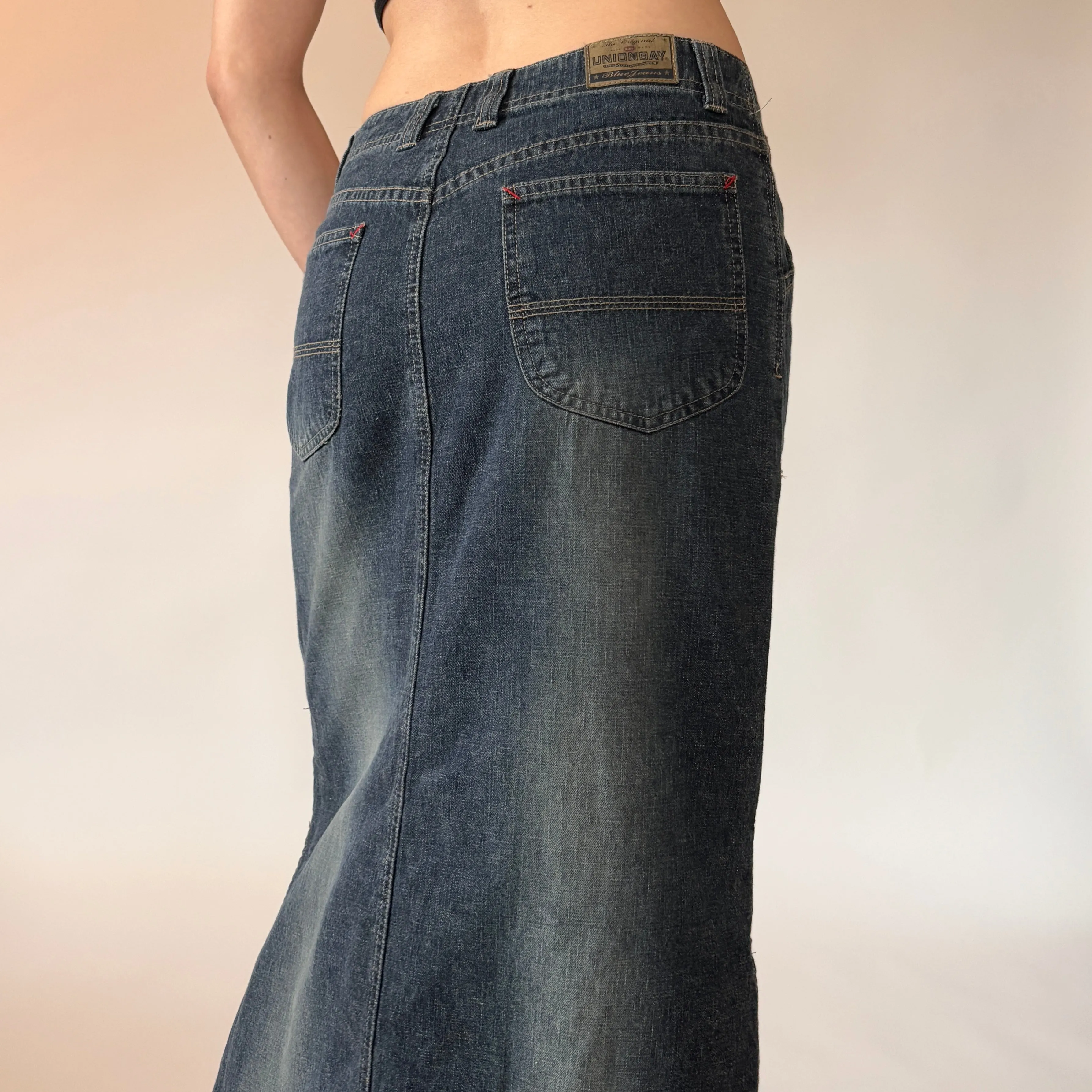 90s Denim Maxi Skirt (S)