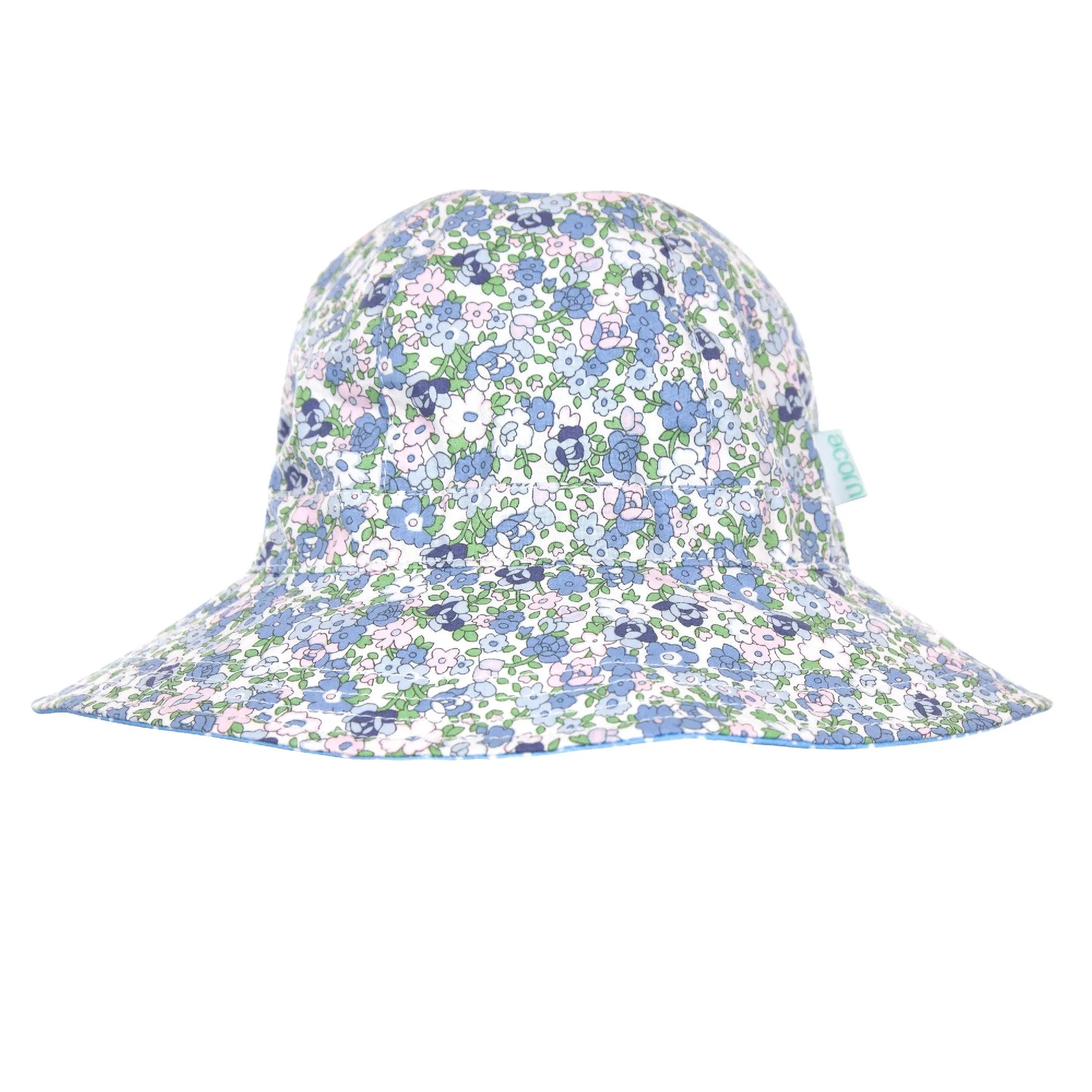 ACORN KIDS - SOPHIA REVERSIBLE SUNHAT: PINK, BLUE & GREEN