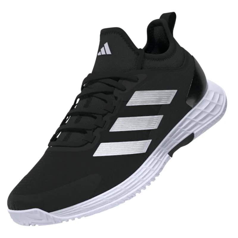 Adidas Adizero Ubersonic 4.1 Mens Tennis Shoes - Core Black / White / Grey Four