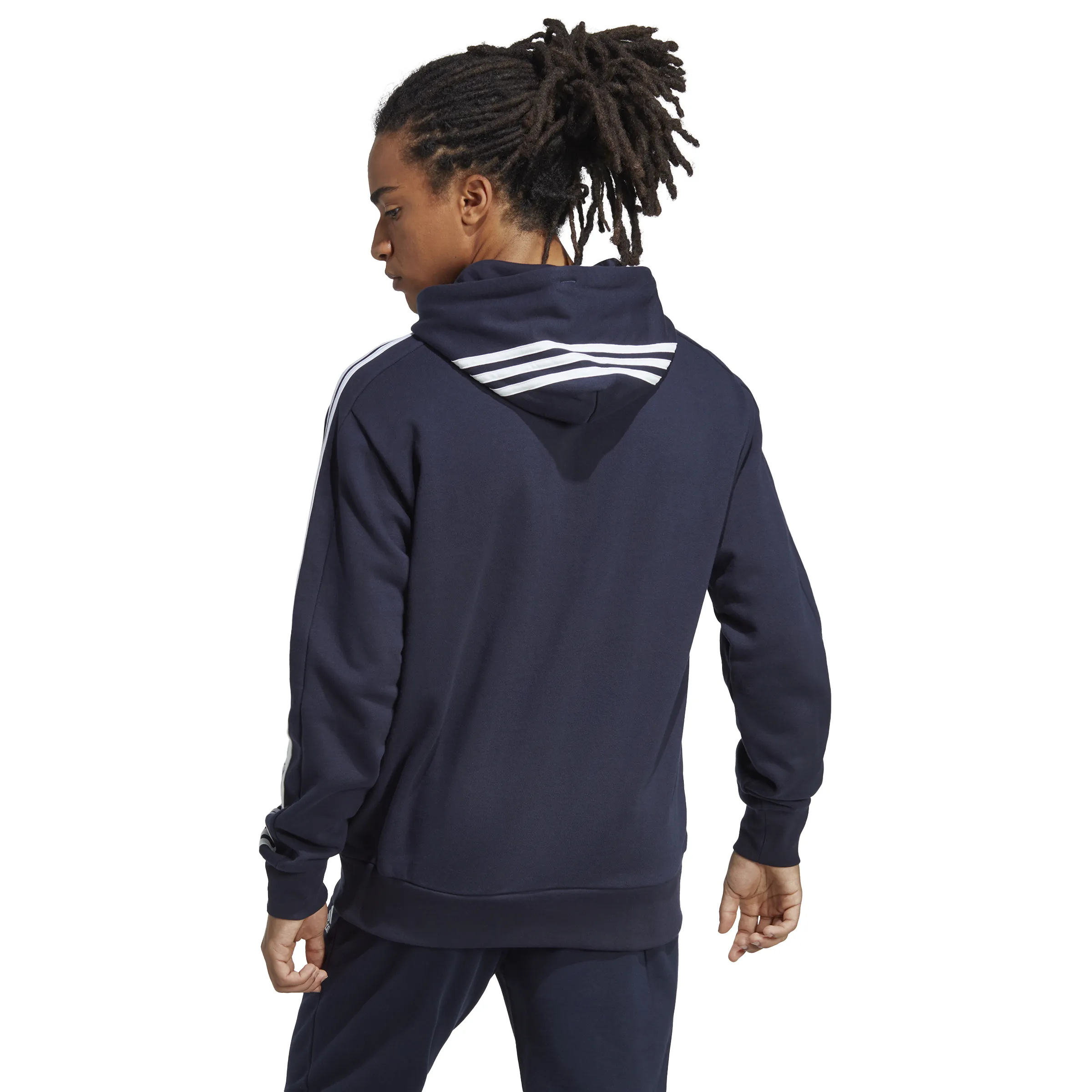 adidas Men's Essentials French Terry 3-Stripes Hoodie