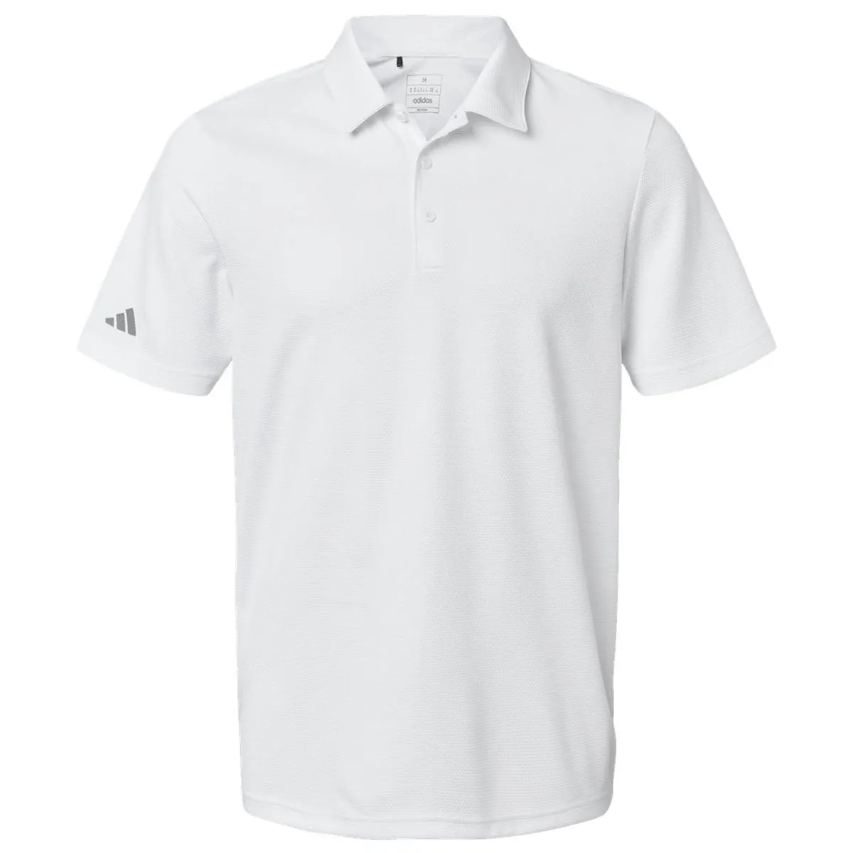 Adidas Men's White Micro Pique Polo