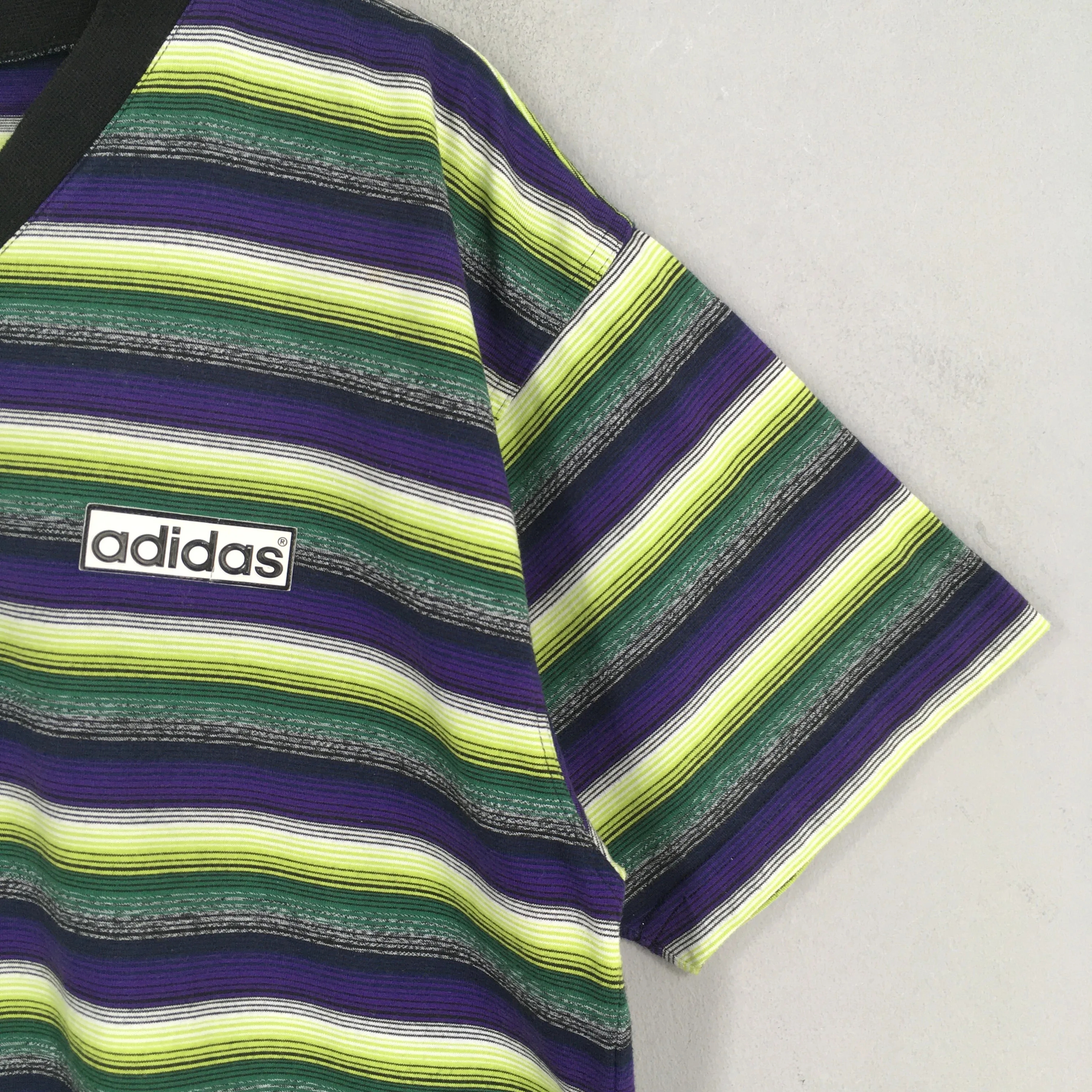 Adidas Multicolor Stripes T shirt XLarge