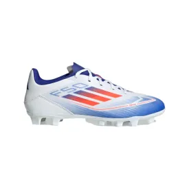 Adidas scarpa da calcio da adulto F50 Club Flexible Ground FxG IE0611 bianco-rosso-blu