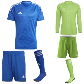 ADIDAS TIRO 23 COMPETITION MATCH PREMIUM SS KIT BUNDLE TEAM ROYAL BLUE/WHITE