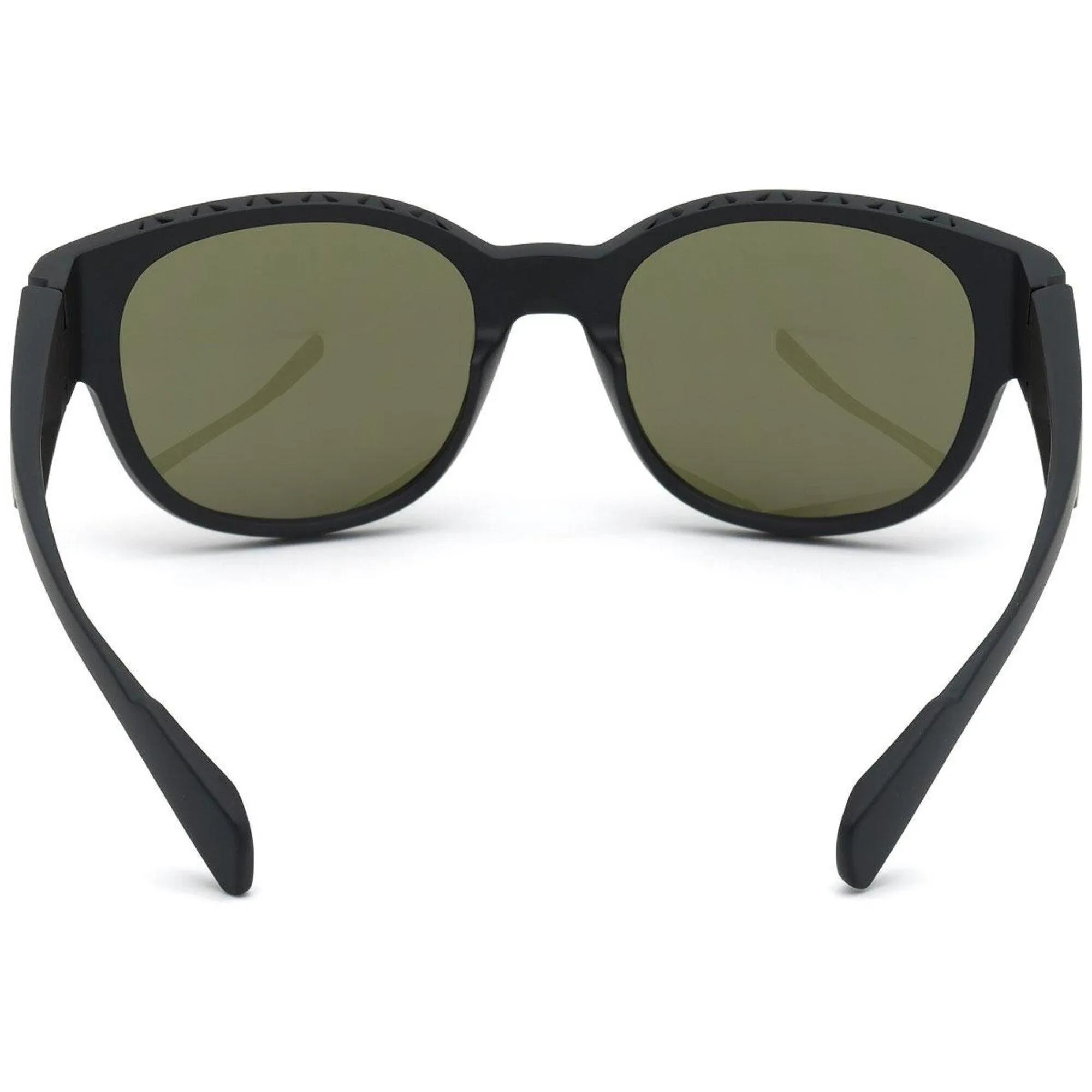 Adidas Unisex Sunglasses - Matte Black Plastic Frame Green Lens | ADIDAS SP0009 02N