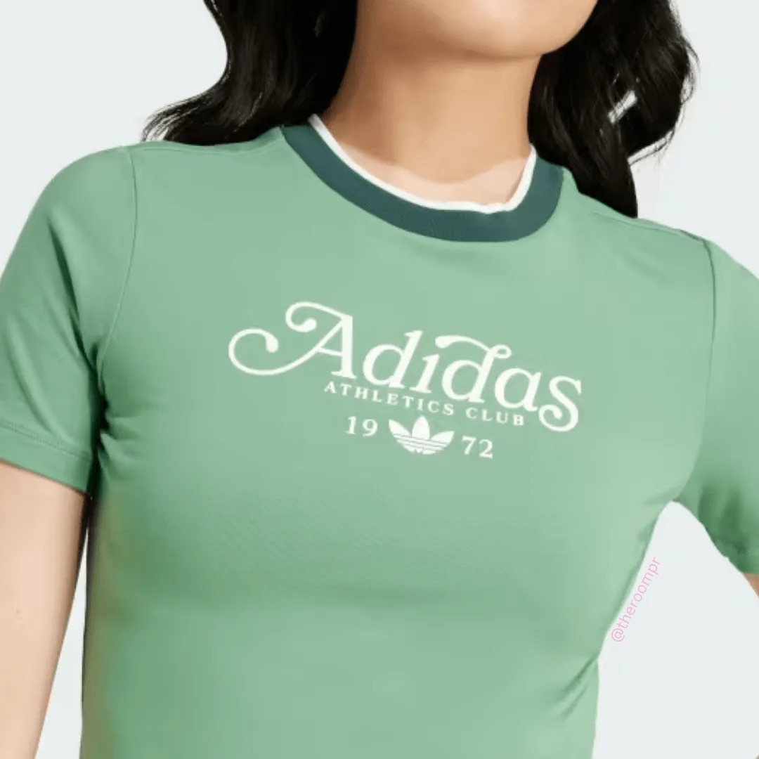 Adidas Women's Graphic Badge Slim Baby Tee - Verado