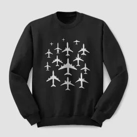 Airplane Silhouettes - Sweatshirt