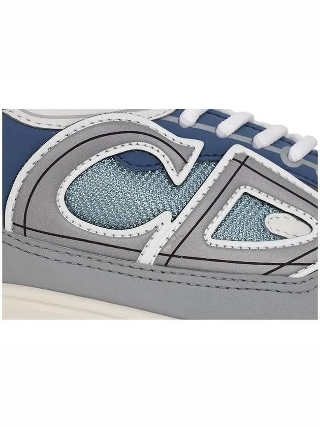 B30 Technical Fabric Sneakers Mesh Blue Grey