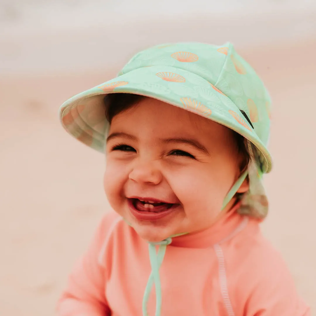 Bedhead Beach Girls Legionnaires Hat UPF50  Seashell Print