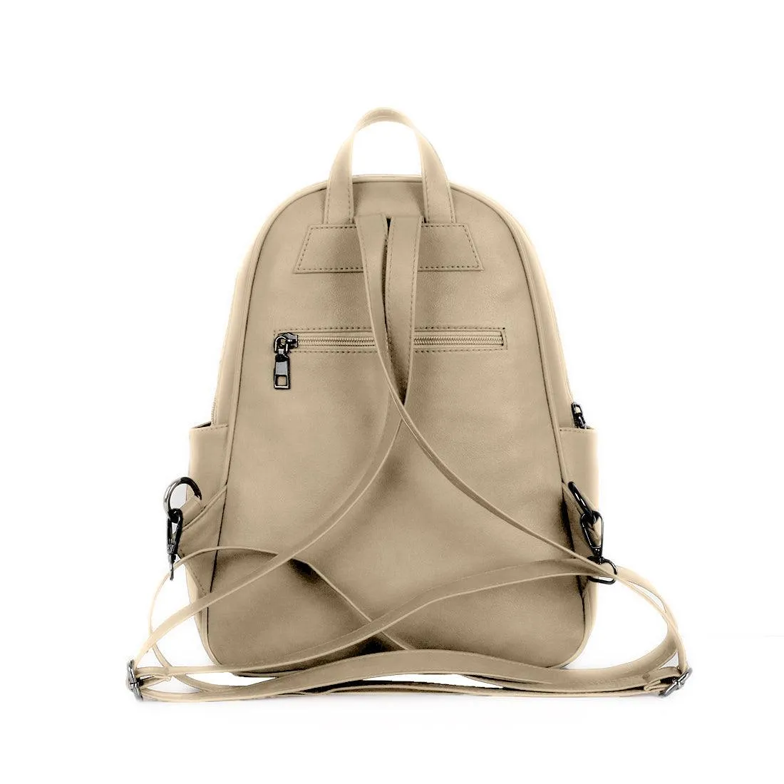 Beige Mixed Backpack Floray Art