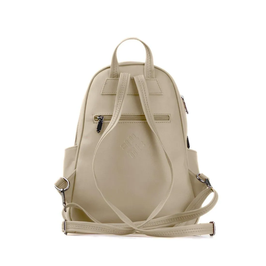 Beige Vivid Backpack Forest Pattern