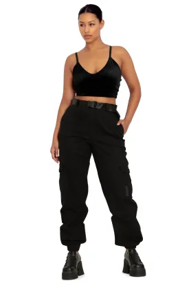 Black cargo pants