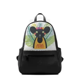 Black Vivid Backpack Tropical Vibes