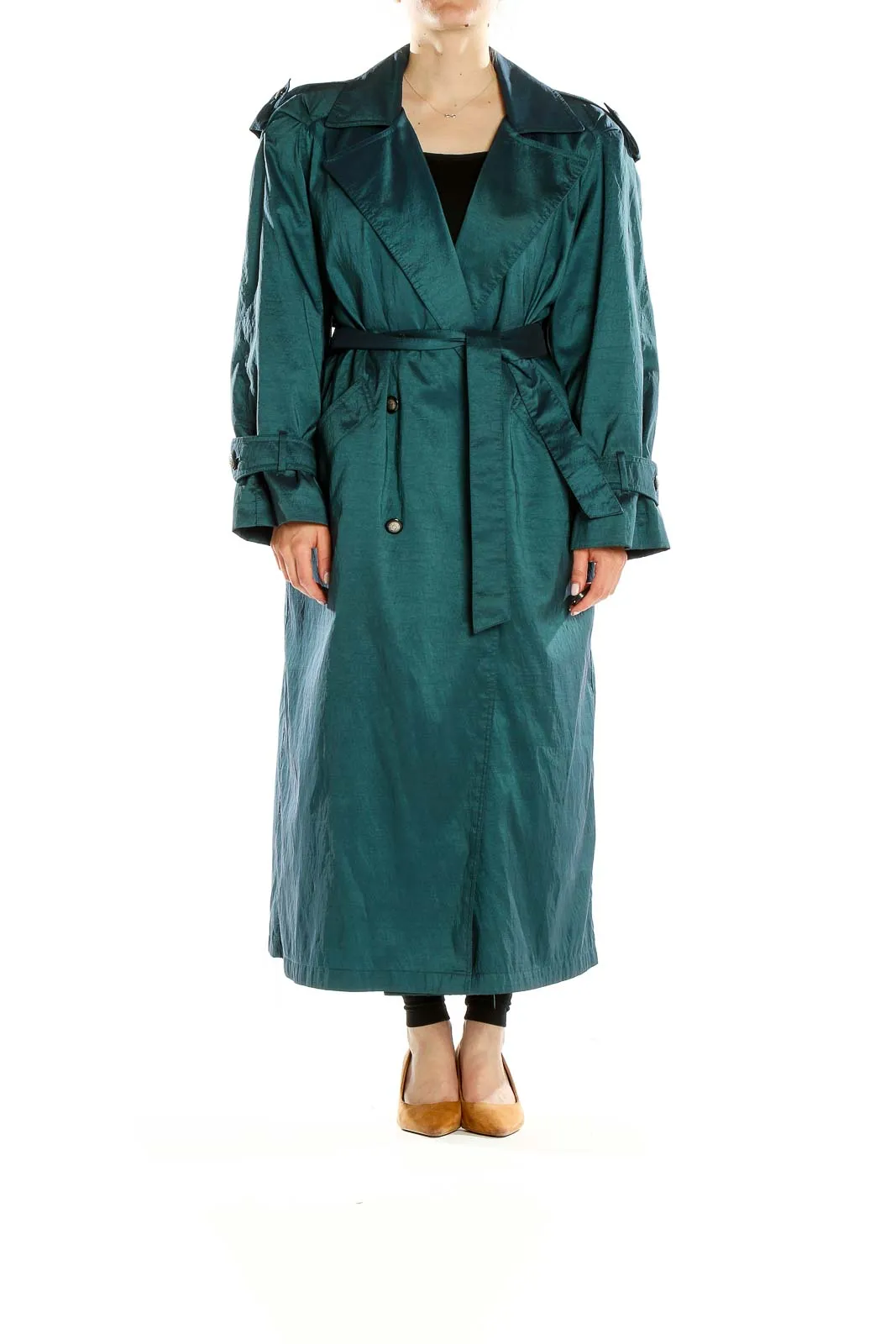 Blue Retro Trenchcoat