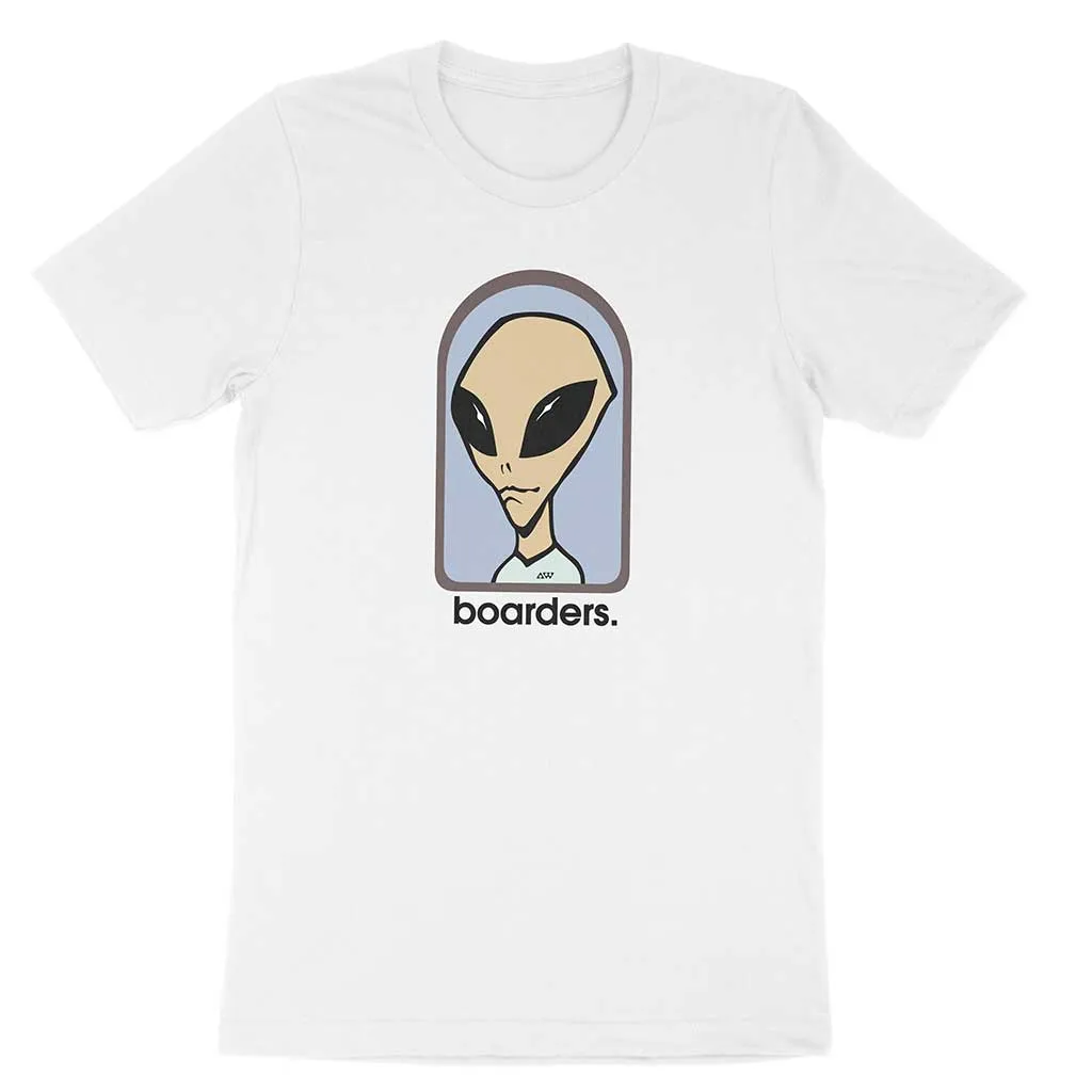 Boarders x Alien Work Shop Believe T-shirt - White