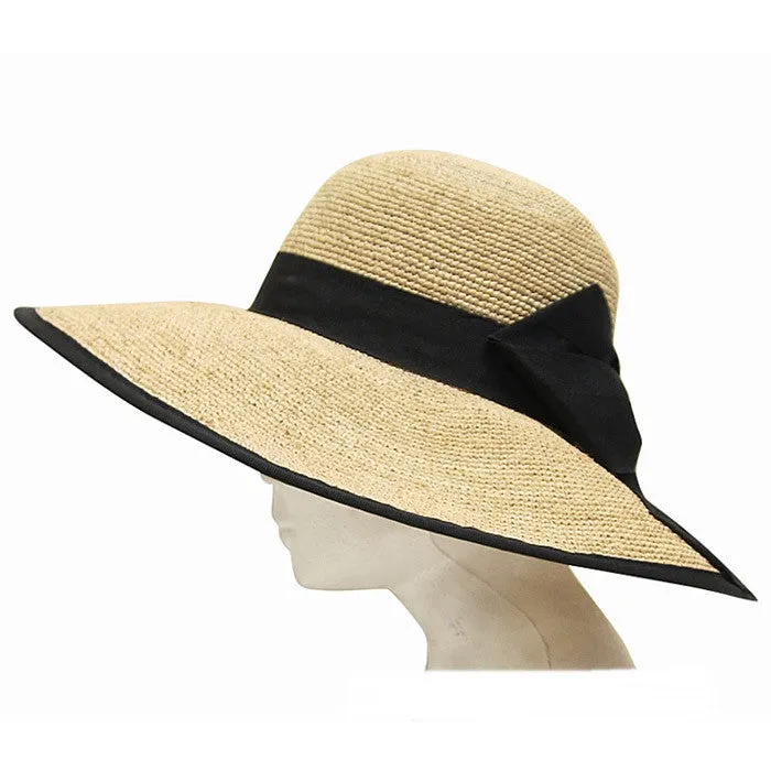 Boardwalk Style - Fine Crochet Raffia Resort Hat