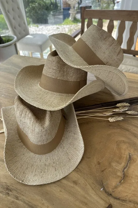 Braided Straw Cowboy Hat