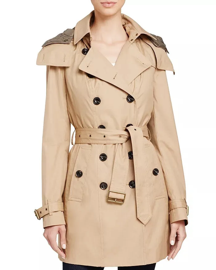 BURBERRY REYMOORE HOODED TRENCH COAT