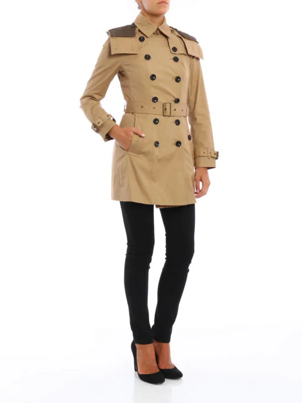 BURBERRY REYMOORE HOODED TRENCH COAT