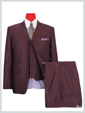 Burgundy Tonic 3 Piece Suit