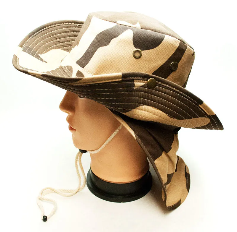 Camouflage Bucket Hats with Flap Wholesale