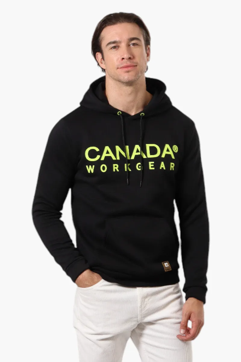 Canada Work Gear Solid Logo Print Hoodie - Black