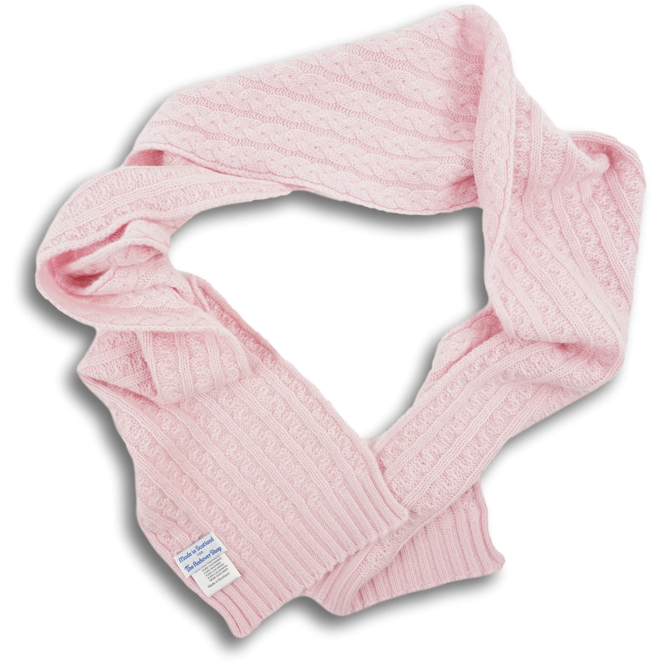 Cashmere Cable Knit Scarf