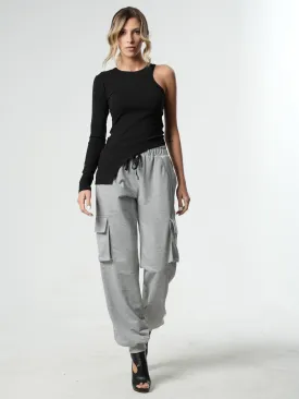 Casual Cargo Pants In Gray