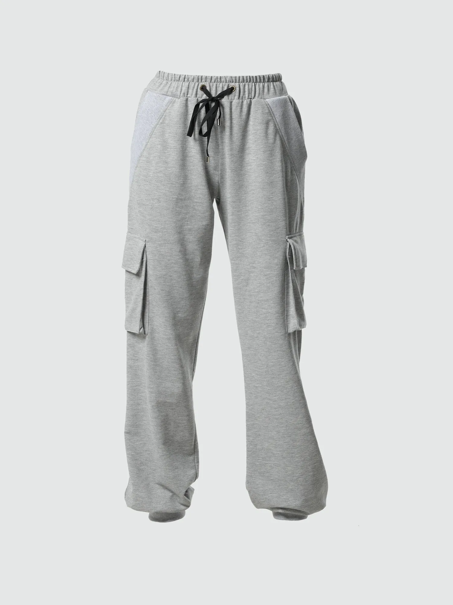 Casual Cargo Pants In Gray