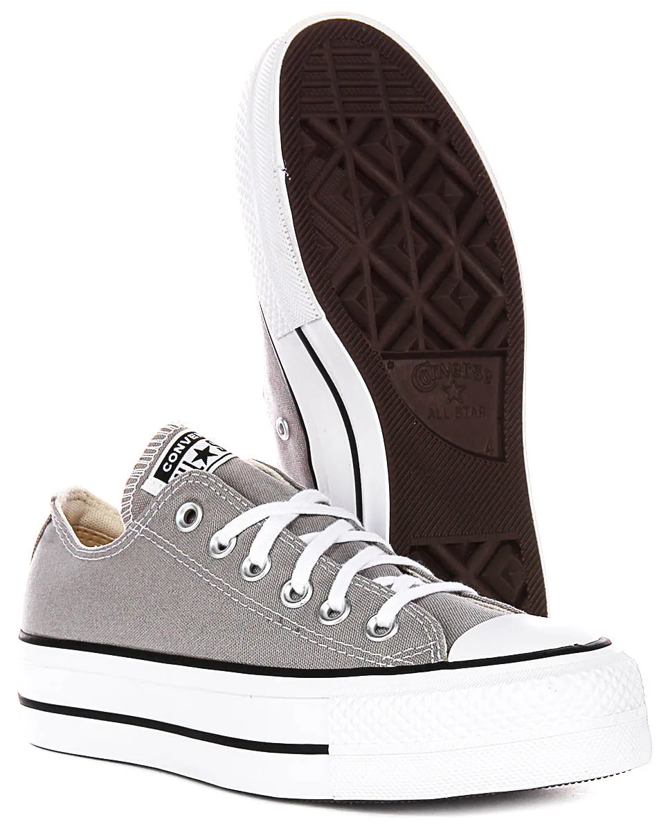 Converse All Star A07573C Platform In Grey For Women