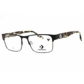 Converse Men's Eyeglasses - Matte Black Metal Rectangular Full Rim Frame | CV3024 001