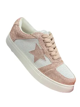 Corkys Women's Legendary Fashion Sneaker - Blush Crystals 51-0046