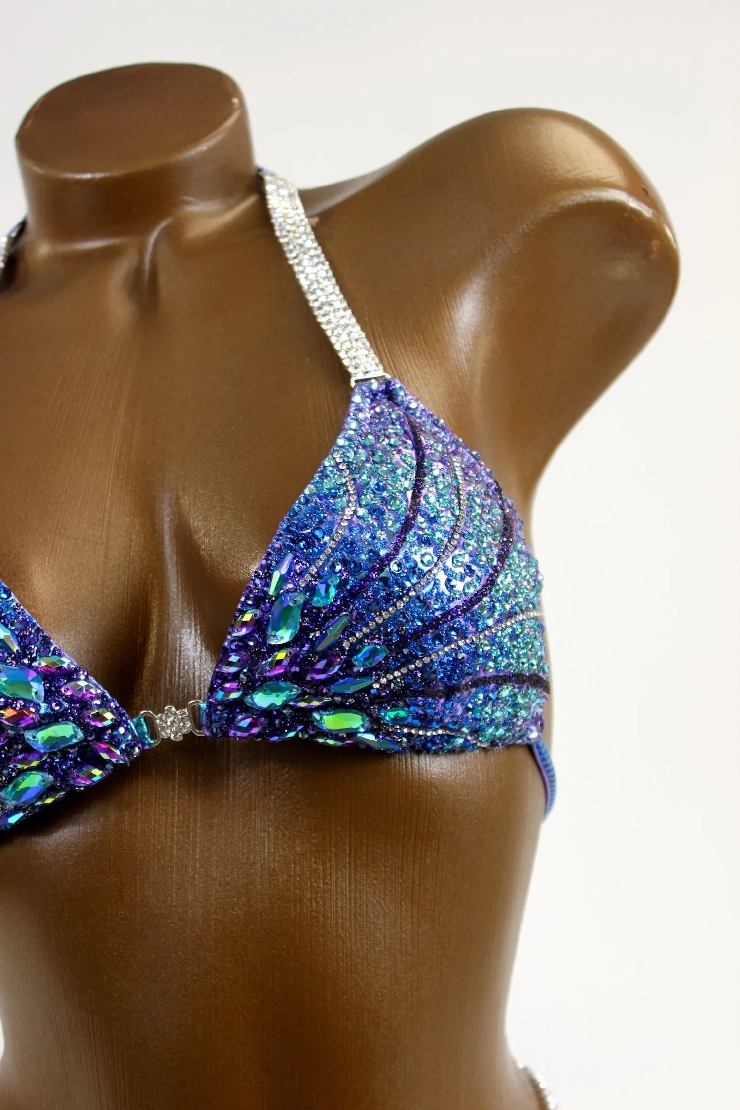 Crystal Ombre Sparkle Bikini Suit