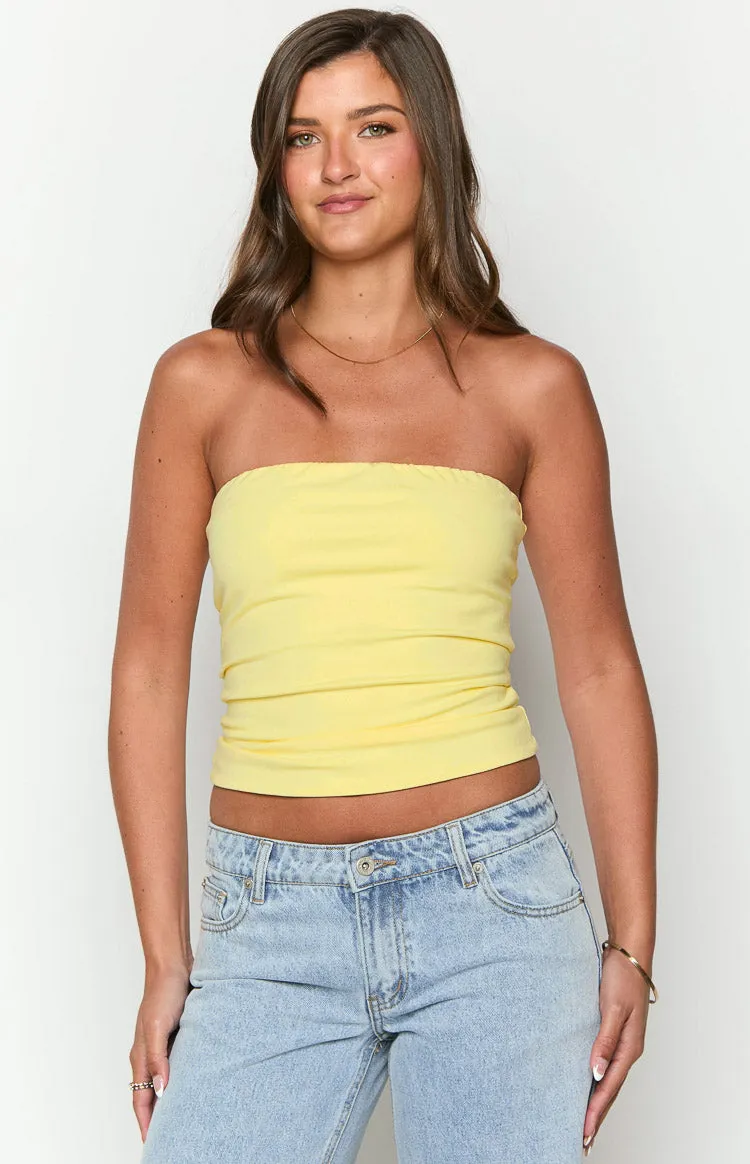 Daisy Yellow Tube Top