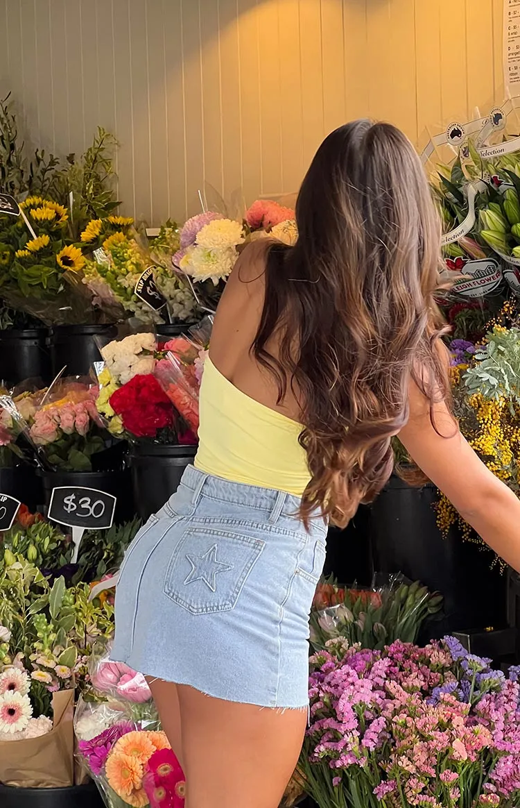 Daisy Yellow Tube Top