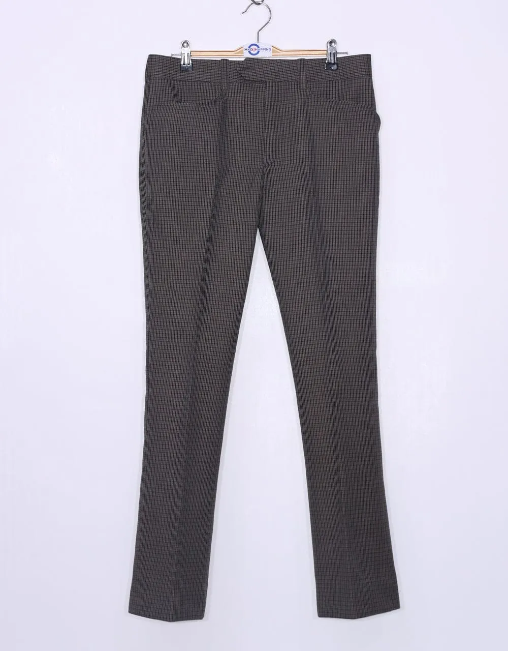 Dark Brown And Black Houndstooth Suit