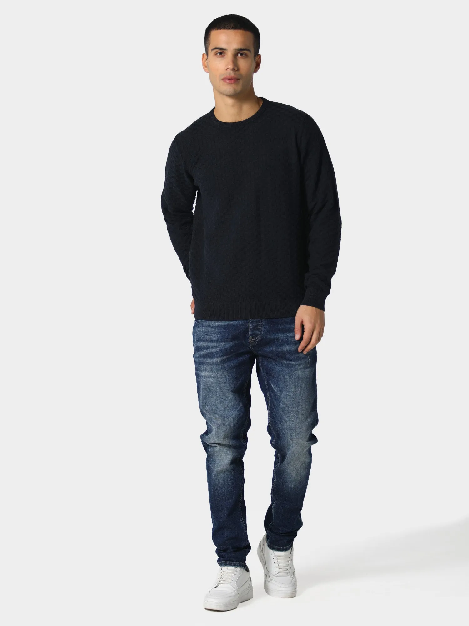 Delvin Navy Knitwear